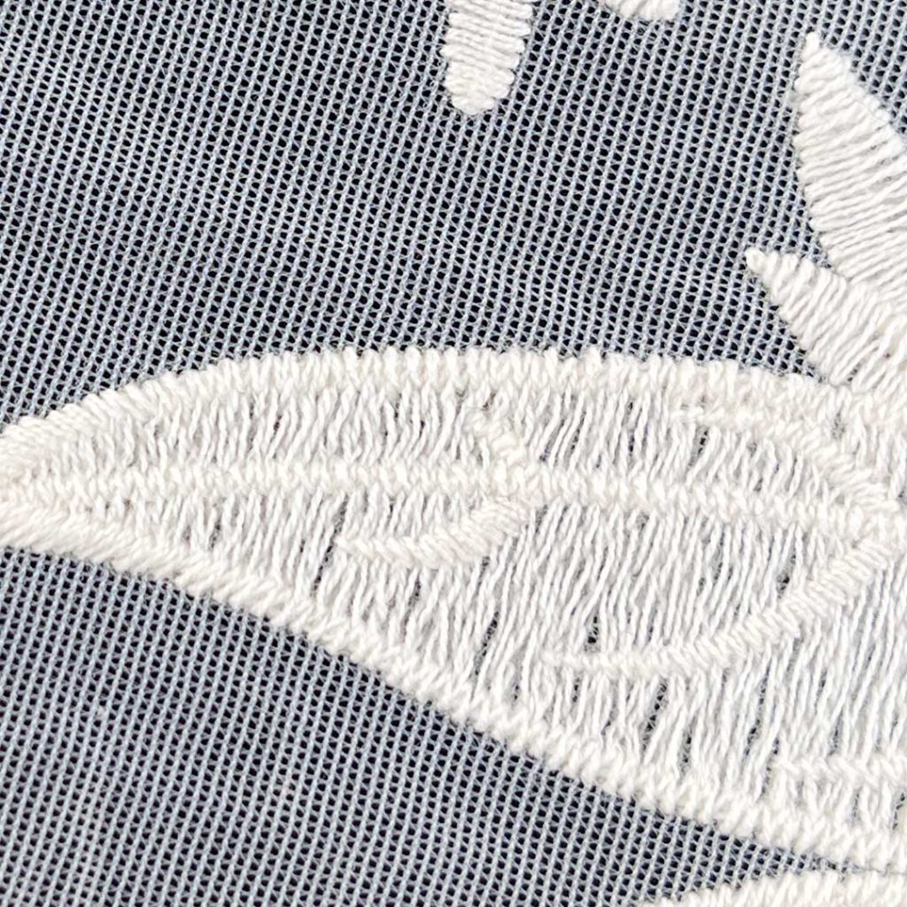 50% Polyester 50% Cotton Eyelet Breathable Textured Fabric Skirt Tops SF-6420