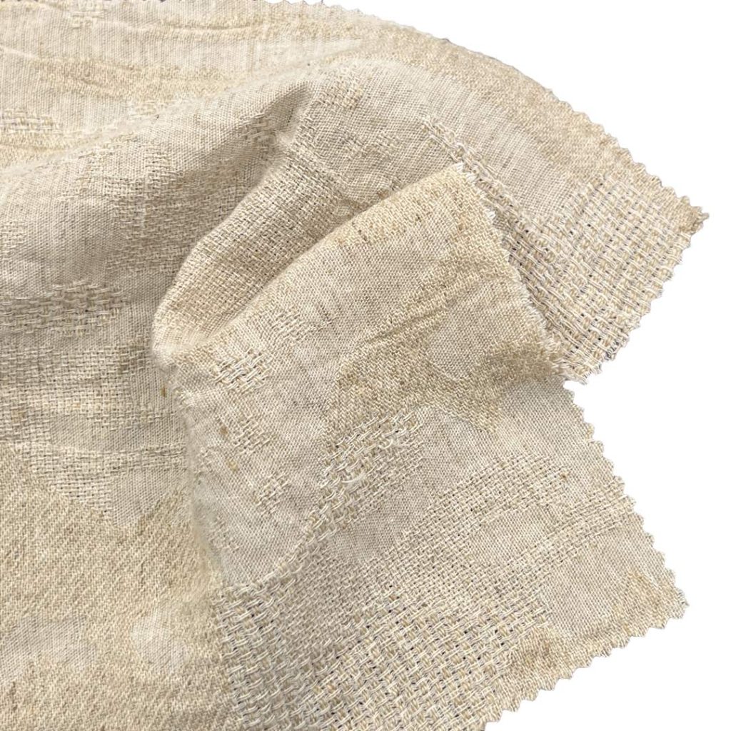 175gsm (6.2 oz) 70% Cotton 30% Linen Crepe Fabric Tops Dress W2852