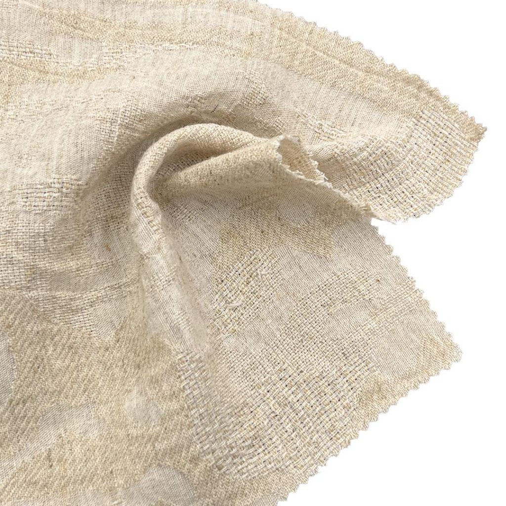 175gsm (6.2 oz) 70% Cotton 30% Linen Crepe Fabric Tops Dress W2852