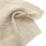 175gsm (6.2 oz) 70% Cotton 30% Linen Crepe Fabric Tops Dress W2852