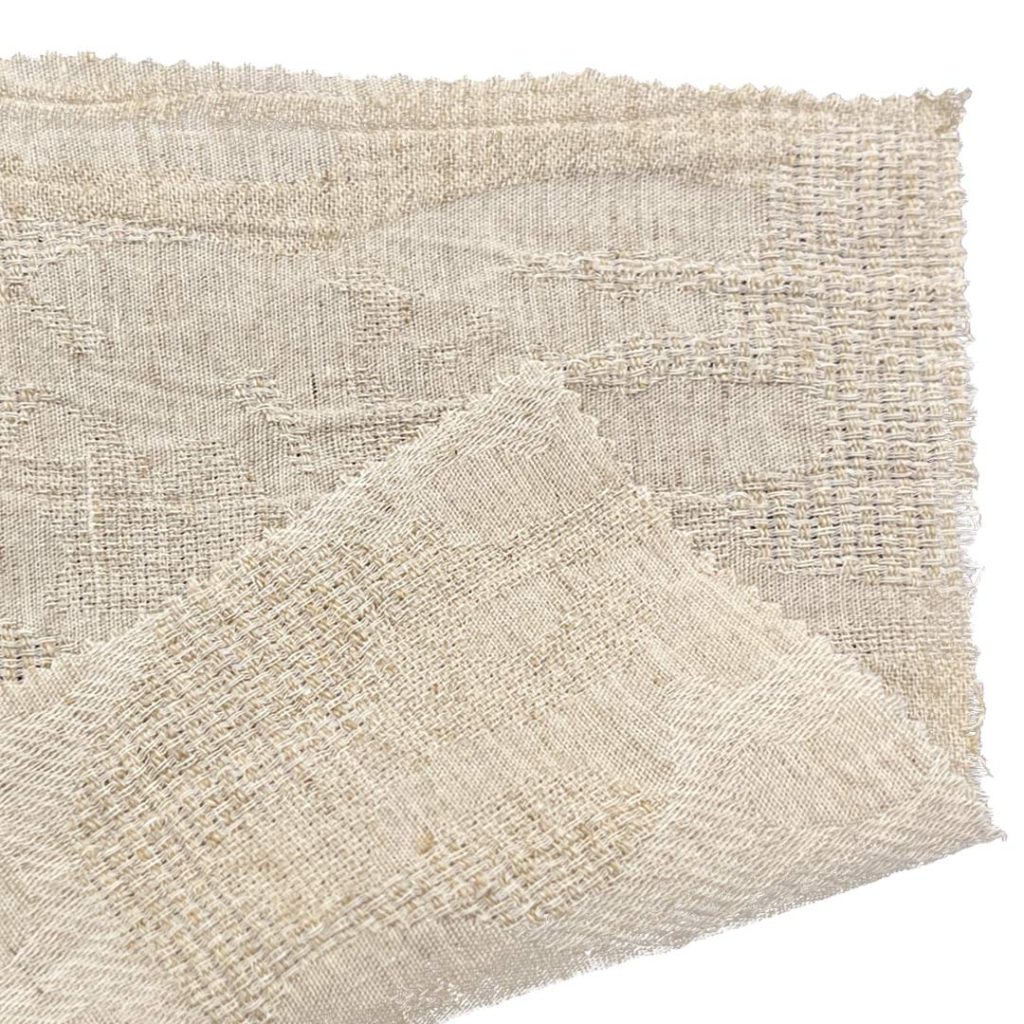 175gsm (6.2 oz) 70% Cotton 30% Linen Crepe Fabric Tops Dress W2852