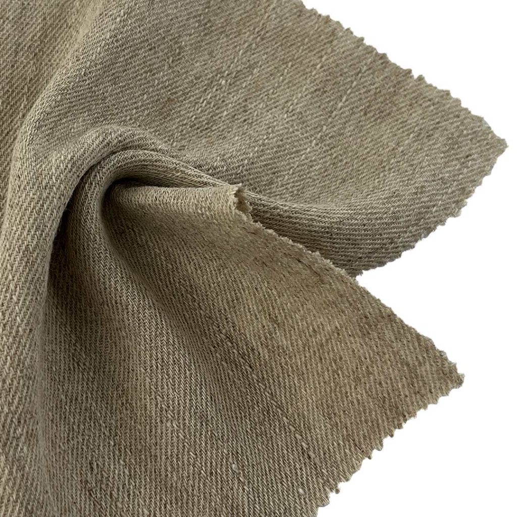 210gsm (7.4 oz) 43% Linen 57% Cotton Burlap Textured Fabric Suit Lining Apron W3269