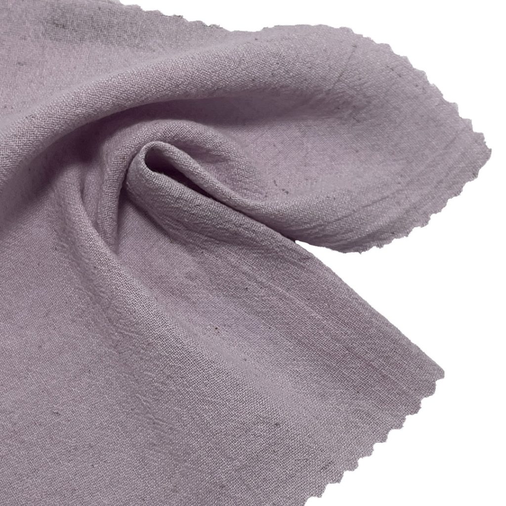 120gsm (4.2 oz) 74% Cotton 4% Linen 22% Viscose Crepe Textured Translucent Fabric Skirt Dress W8232