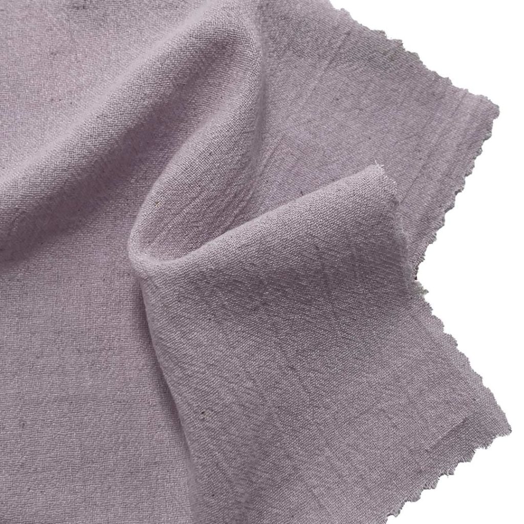 120gsm (4.2 oz) 74% Cotton 4% Linen 22% Viscose Crepe Textured Translucent Fabric Skirt Dress W8232