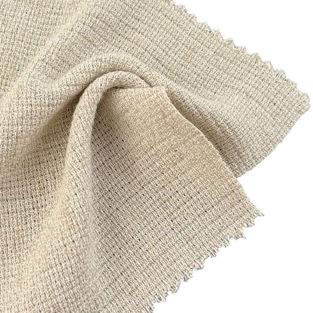 300gsm (10.6 oz) 30% Linen 70% Viscose Burlap Textured Fabric Suit Lining Bag XZ-0619