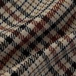 220gsm (7.8 oz) 72% Polyester 28% Cotton Plaid Ripstop Fabric Cardigan Suit Blazer