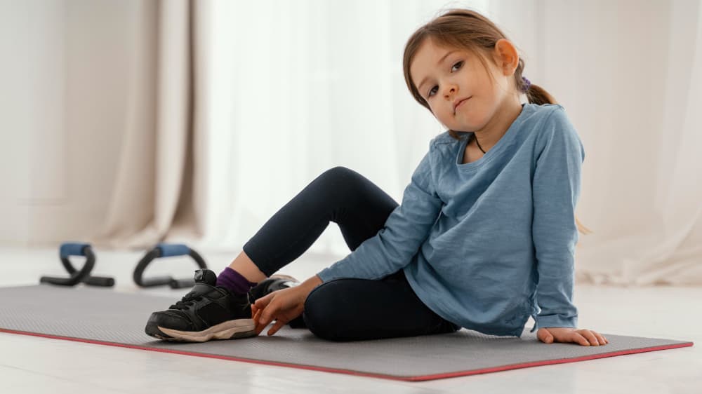 Children's activewear made from activewear fabric