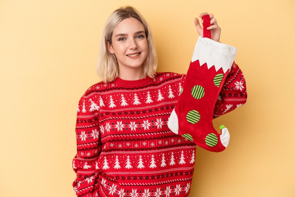 Christmas sweater made from a sweater