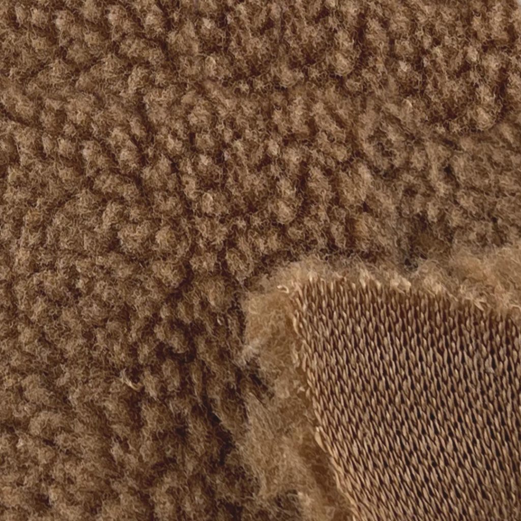 100% Polyester Sherpa Soft Hand Feel Fabric Jacket Sweatshirt Hoodie 021022A