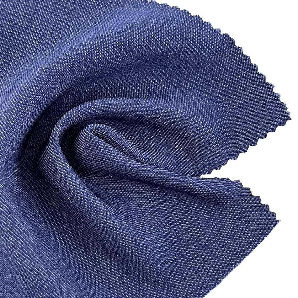 250gsm (8.8 oz) 98% Polyester 2% Spandex Chambray Ripstop Crisp Hand Feel Fabric Pants Shorts 1412-8A