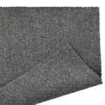 430gsm (15.2 oz) 62% Polyester 24% Viscose 10% Wool 4% Polyurethane Leather Heather Soft Hand Feel Fabric Suit Coat 14719