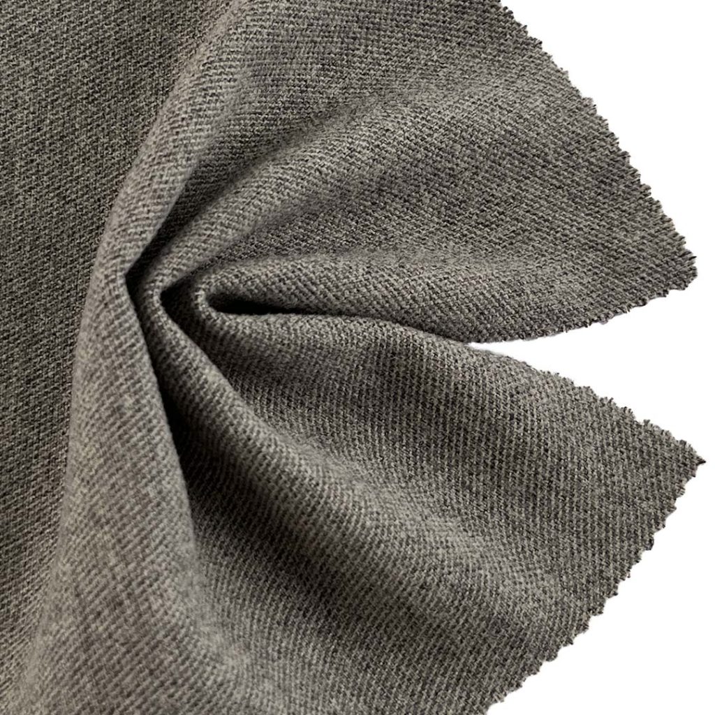 400gsm (14.1 oz) 92% Polyester 5% Viscose 3% Polyurethane Leather Heather Soft Hand Feel Fabric Blazer Coat 14727