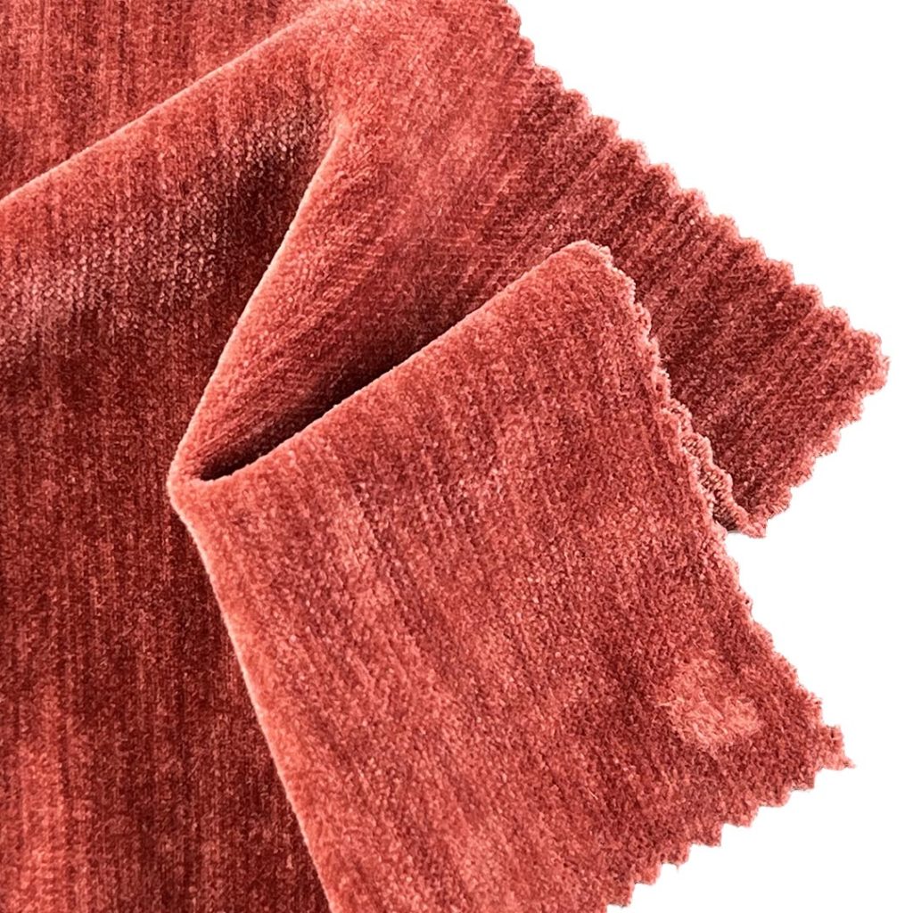 275gsm (9.7 oz) 96% Polyester 4% Spandex Chenille Soft Hand Feel Fabric Pants Sweatshirt 240677W45