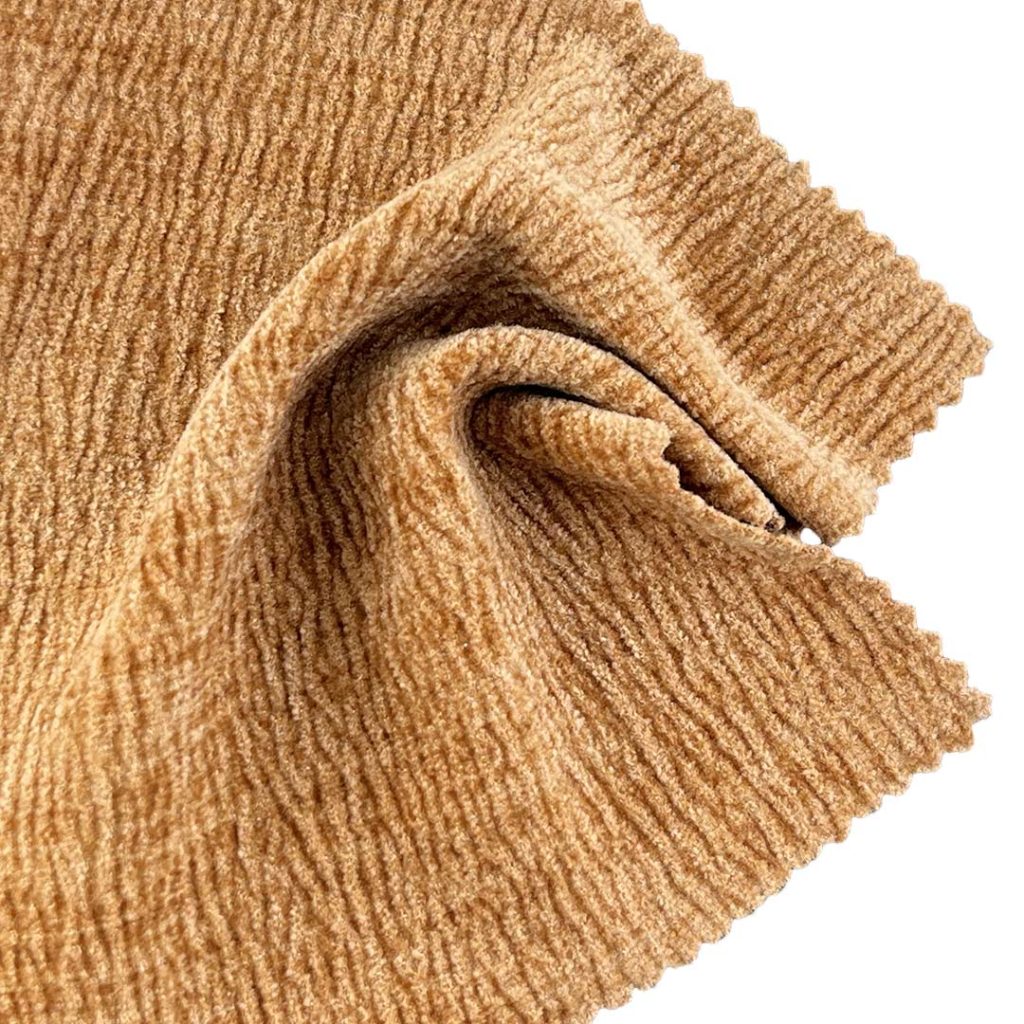 285gsm (10.1 oz) 98% Polyester 5% Spandex Chenille Soft Hand Feel Fabric Pants Sweatshirt 240780X1