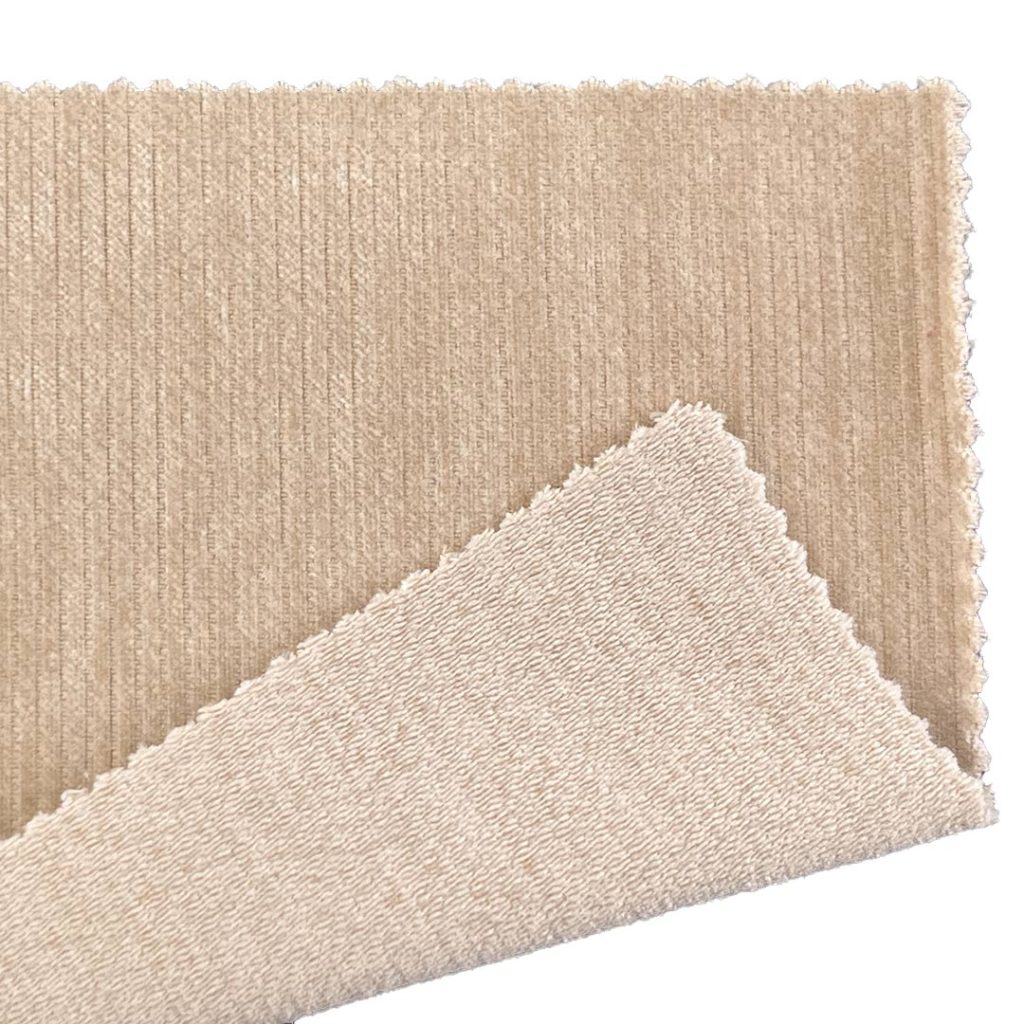 295gsm (10.4 oz) 98% Polyester 2% Spandex Chenille Soft Hand Feel Fabric Cardigan Sweatshirt 240875X1