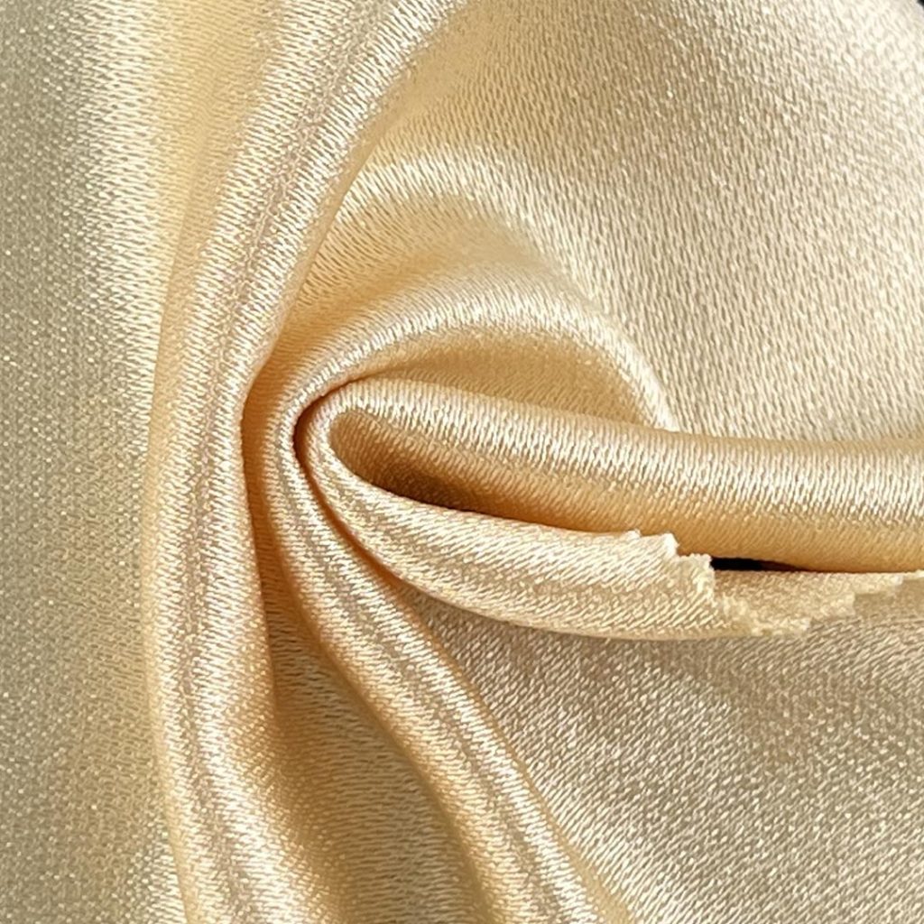 205gsm (7.2 oz) 100% Polyester Satin Glossy Soft Hand Feel Fabric Evening Gown Dress 267-030#