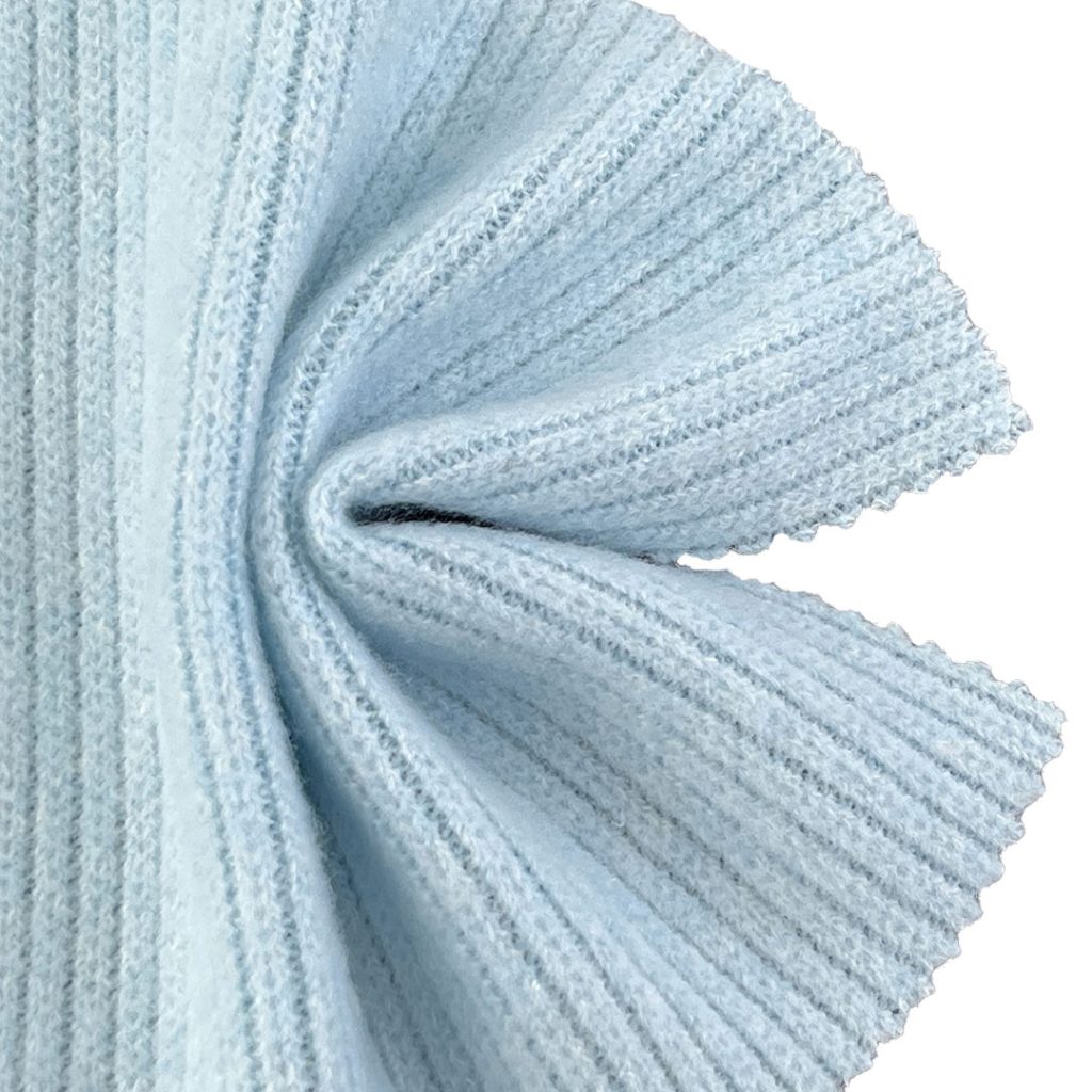 320gsm (11.3 oz) 82% Polyester 13% Viscose 5% Spandex Cable Jacquard Breathable Soft Hand Feel Fabric Cardigan Sweater 26741A