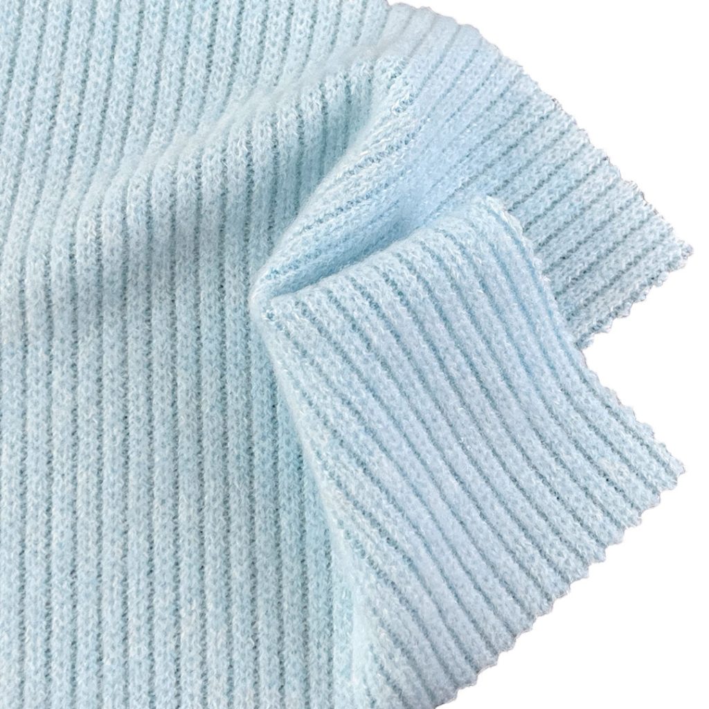 320gsm (11.3 oz) 82% Polyester 13% Viscose 5% Spandex Cable Jacquard Breathable Soft Hand Feel Fabric Cardigan Sweater 26741A