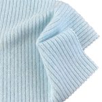 320gsm (11.3 oz) 82% Polyester 13% Viscose 5% Spandex Cable Jacquard Breathable Soft Hand Feel Fabric Cardigan Sweater 26741A