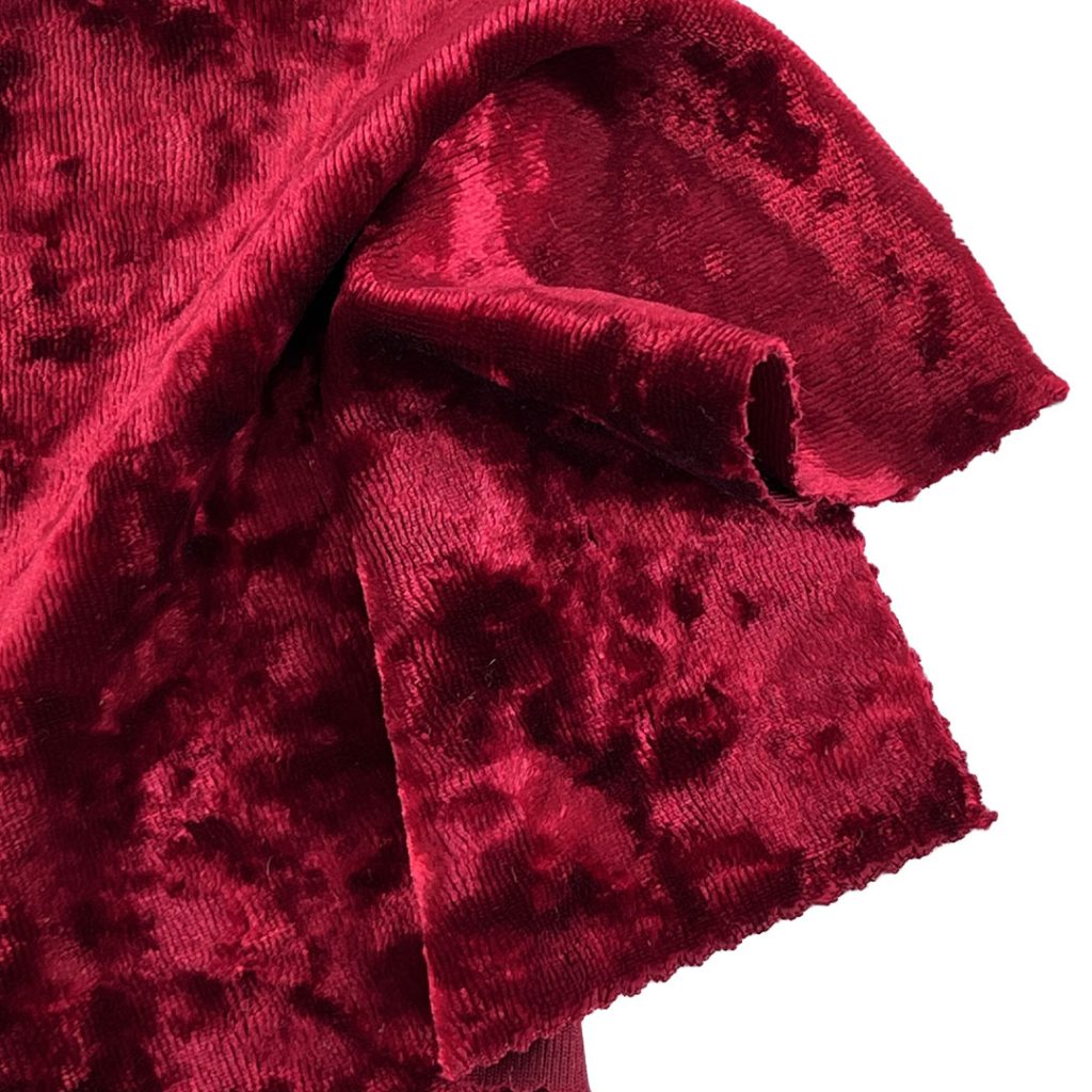 280gsm (9.9 oz) 95% Polyester 5% Spandex Crushed Velvet Plush Hand Feel Fabric Dress Costume 6055