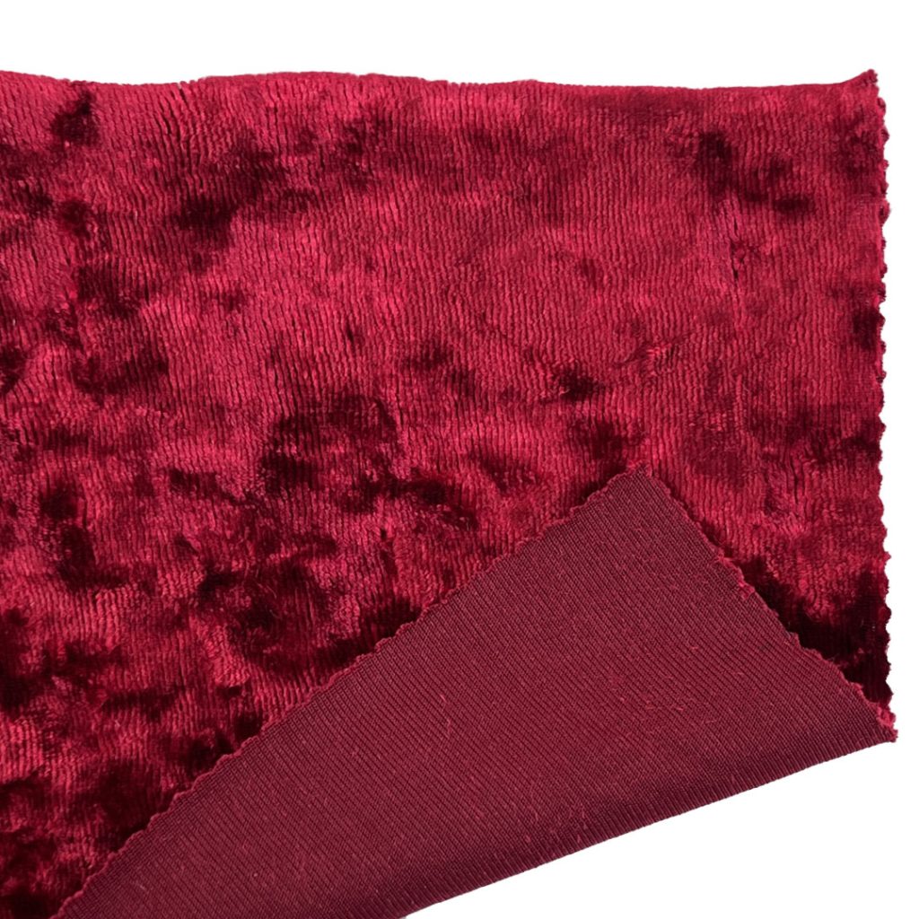 280gsm (9.9 oz) 95% Polyester 5% Spandex Crushed Velvet Plush Hand Feel Fabric Dress Costume 6055