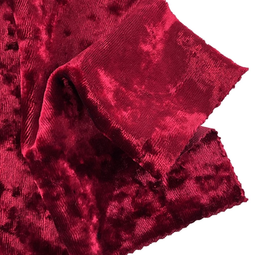 280gsm (9.9 oz) 95% Polyester 5% Spandex Crushed Velvet Plush Fabric Dress Skirt 6065