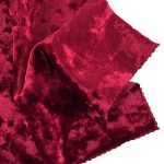 280gsm (9.9 oz) 95% Polyester 5% Spandex Crushed Velvet Plush Fabric Dress Skirt 6065