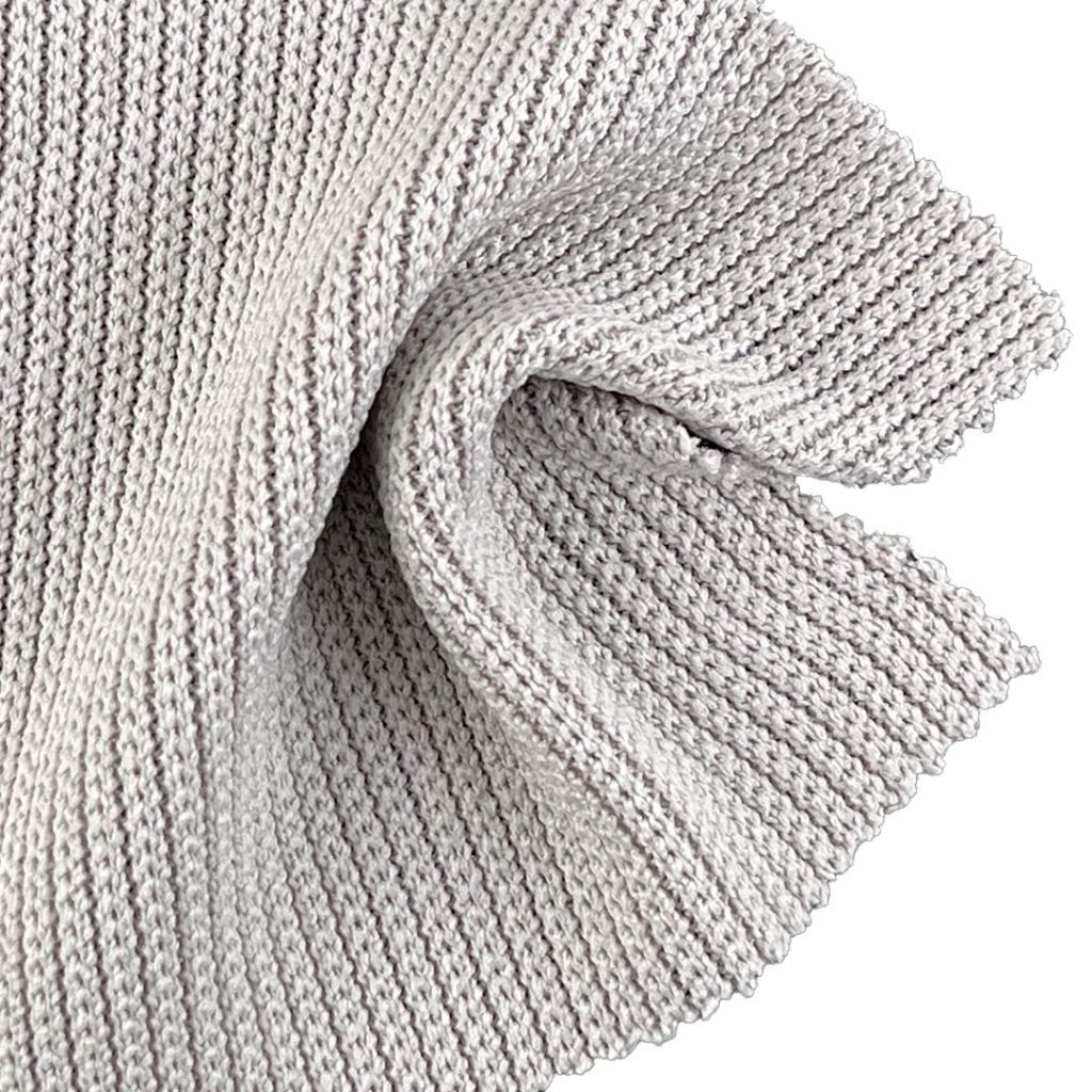 320gsm (11.3 oz) 95% Polyester 5% Spandex Cable Jacquard Breathable Soft Hand Feel Fabric Dress Shawl 6430-1#