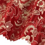 100% Polyester Brocade Ripstop Crisp Hand Feel Fabric Wedding Dress Evening Gown 67004