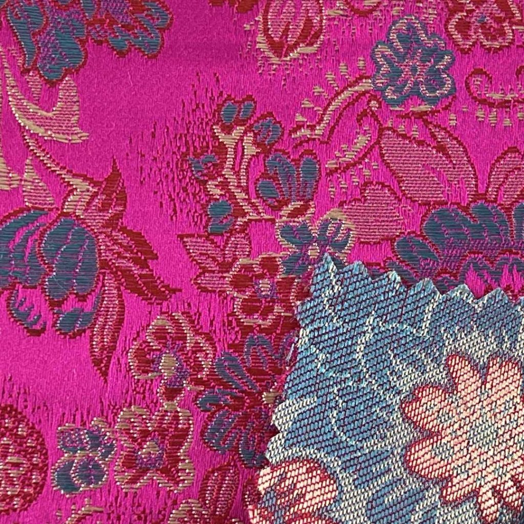 100% Polyester Brocade Ripstop Crisp Hand Feel Fabric Table Runner Bed Runner Curtain 67007