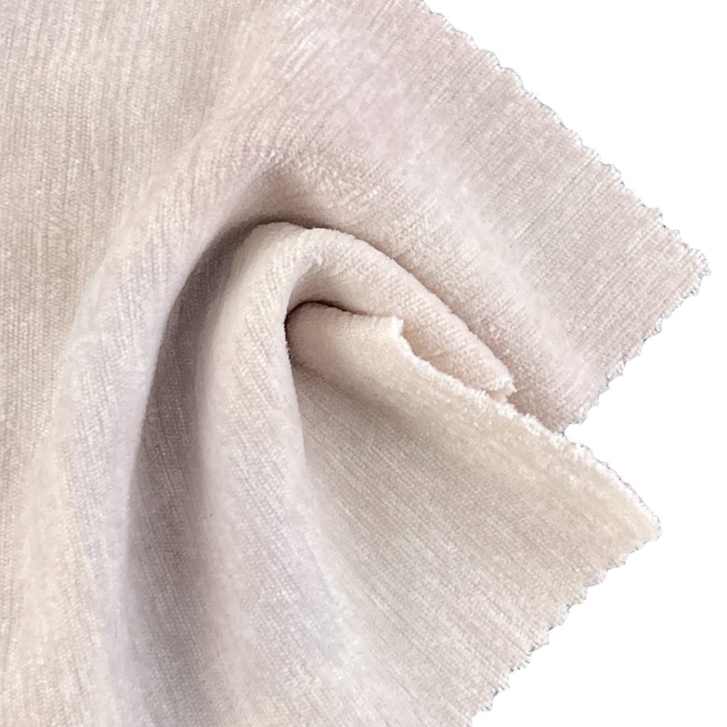 280gsm (9.9 oz) 95% Polyester 5% Spandex Chenille Soft Hand Feel Fabric Cardigan Pants 7003#