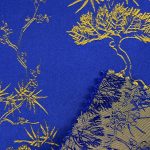 50% Polyester 50% Viscose Brocade Ripstop Crisp Hand Feel Fabric Wedding Dress Evening Gown Curtain 78#