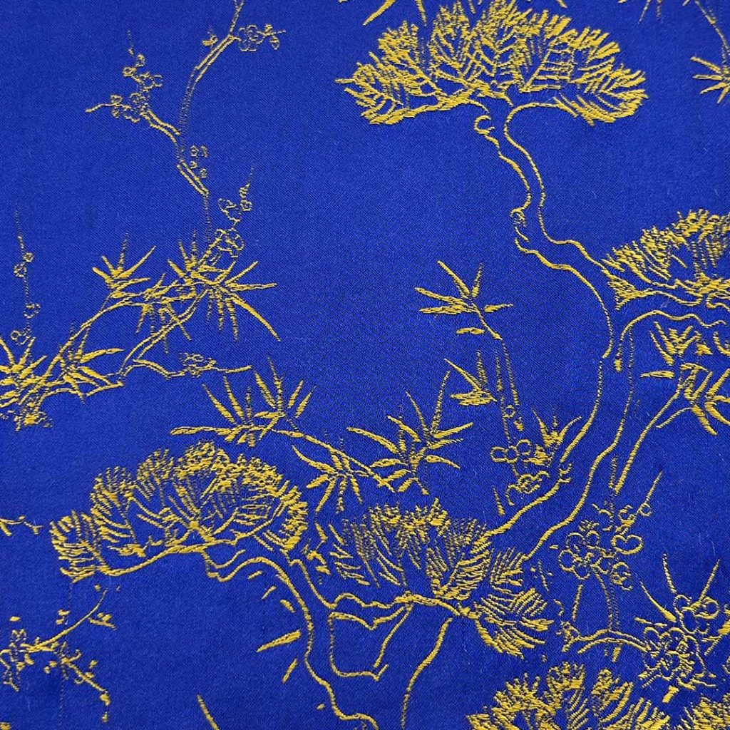 50% Polyester 50% Viscose Brocade Ripstop Crisp Hand Feel Fabric Wedding Dress Evening Gown Curtain 78#