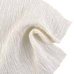 90gsm (3.2 oz) 12% Polyamide 88% Viscose Plisse Crinkled Textured Hand Feel Fabric Dress Skirt 805-2#