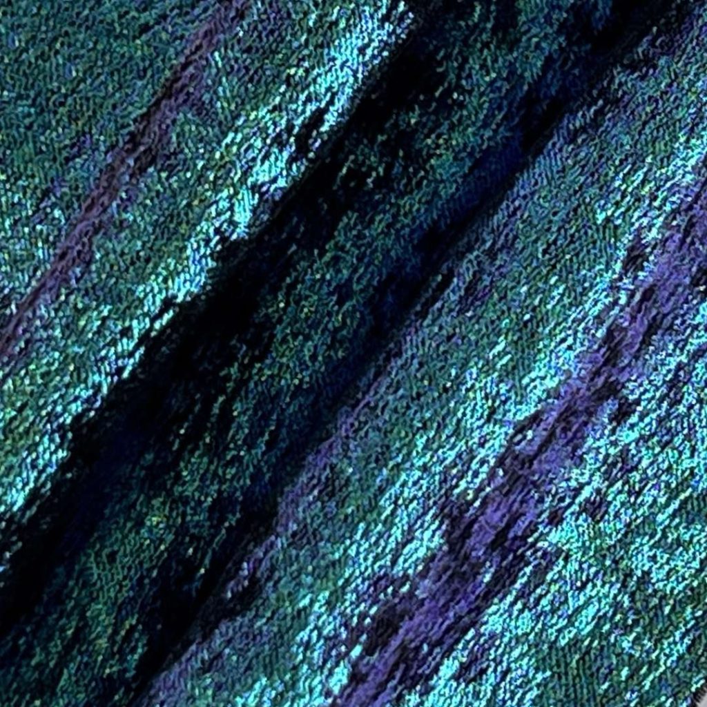 40gsm (1.4 oz) 100% Polyester Shimmer Iridescent Glossy Shiny Fabric Dress Evening Dress 8850