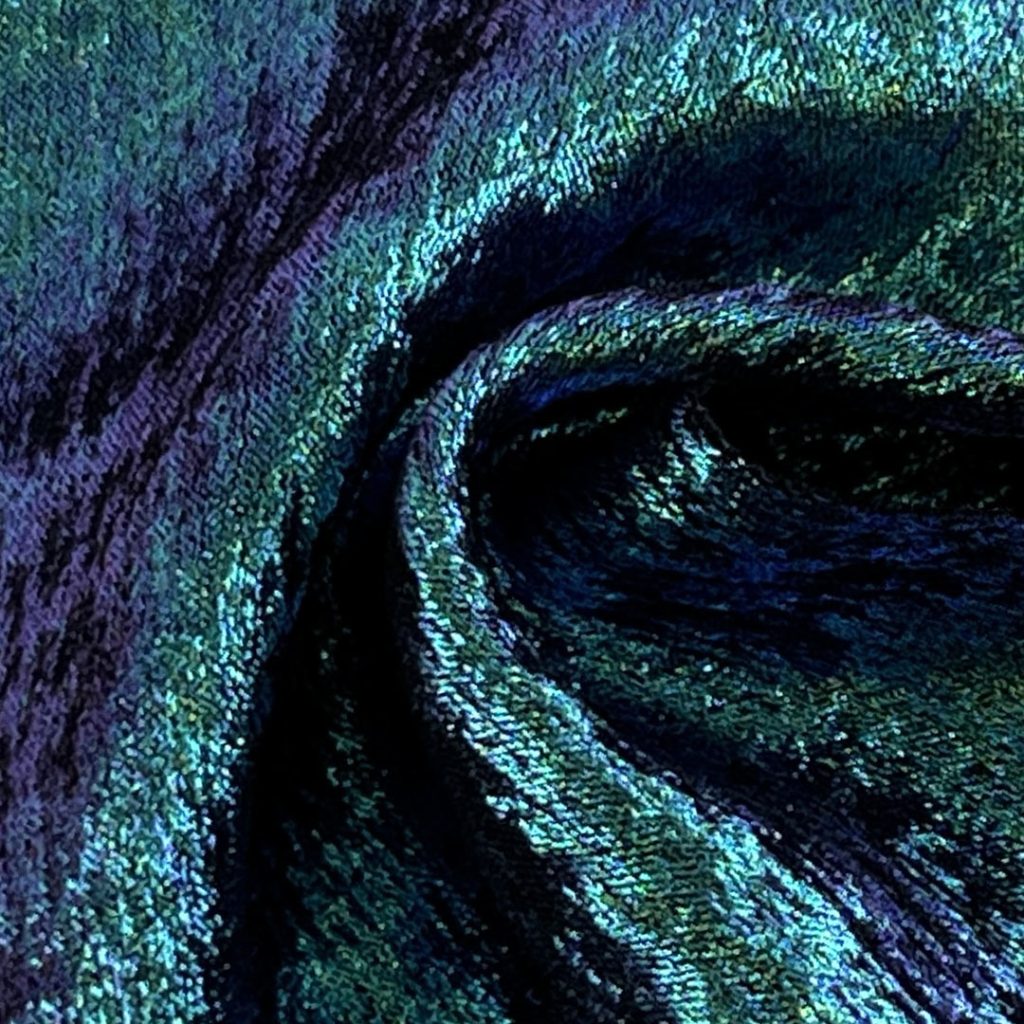 40gsm (1.4 oz) 100% Polyester Shimmer Iridescent Glossy Shiny Fabric Dress Evening Dress 8850