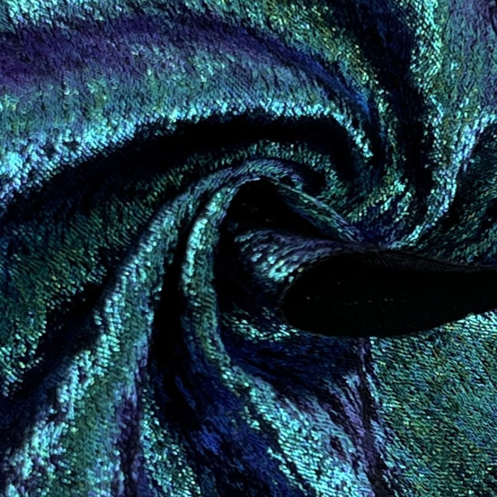 40gsm (1.4 oz) 100% Polyester Shimmer Iridescent Glossy Shiny Fabric Dress Evening Dress 8850