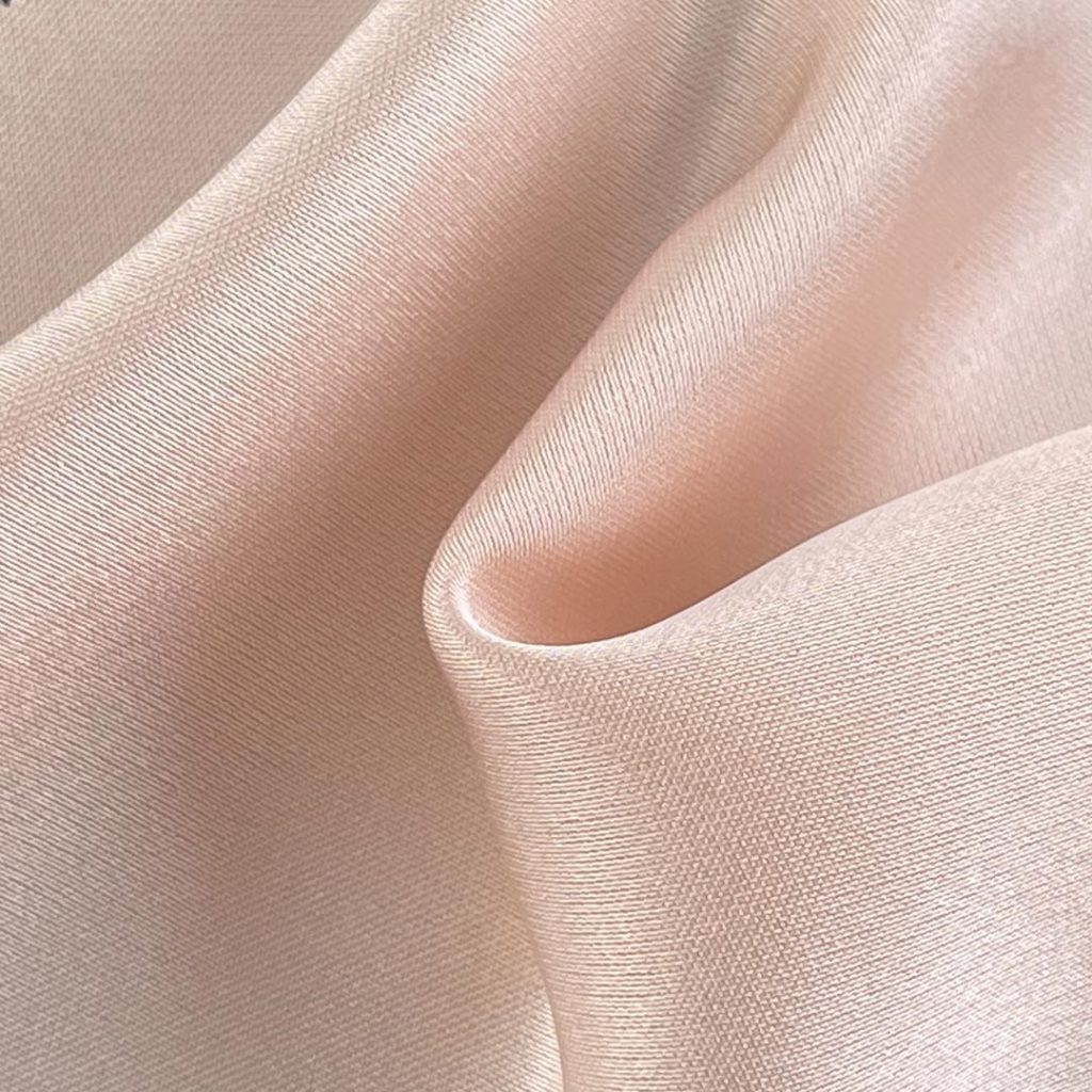 250gsm (8.8 oz) 100% Polyester Satin Glossy Smooth Hand Feel Fabric Blouse Costume A2169