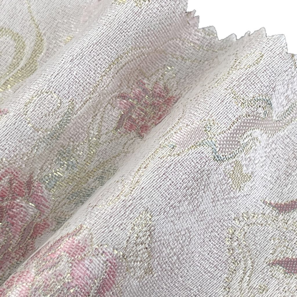100% Polyester Brocade Ripstop Crisp Hand Feel Fabric Bed Runner Bridal Dress A618