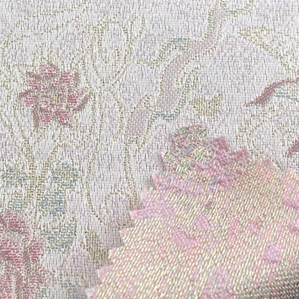 100% Polyester Brocade Ripstop Crisp Hand Feel Fabric Bed Runner Bridal Dress A618