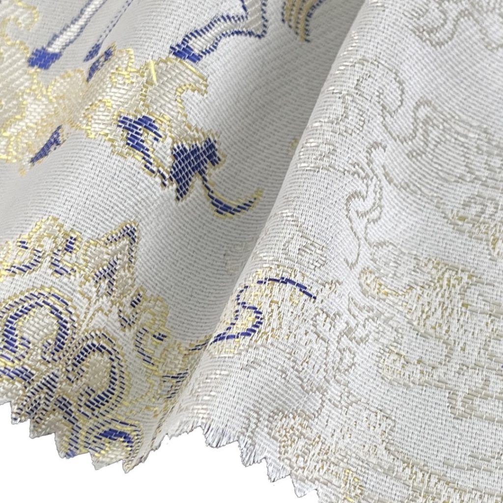 100% Polyester Brocade Ripstop Crisp Hand Feel Fabric Bed Runner Table Runner A743