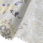 100% Polyester Brocade Ripstop Crisp Hand Feel Fabric Bed Runner Table Runner A743