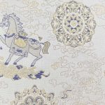 100% Polyester Brocade Ripstop Crisp Hand Feel Fabric Bed Runner Table Runner A743