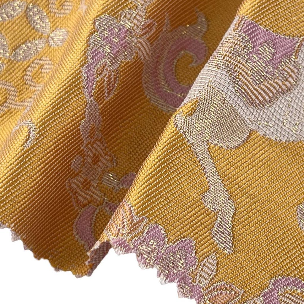 100% Polyester Brocade Ripstop Crisp Hand Feel Fabric Evening Dress Curtain A745