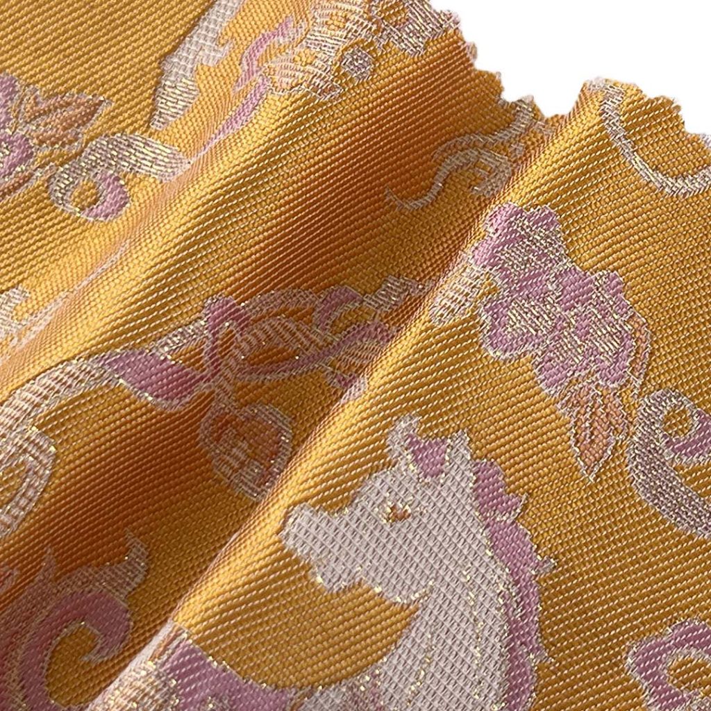 100% Polyester Brocade Ripstop Crisp Hand Feel Fabric Evening Dress Curtain A745