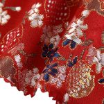 100% Polyester Brocade Ripstop Crisp Hand Feel Fabric Bed Runner Evening Gown Wedding Dress C3275-1