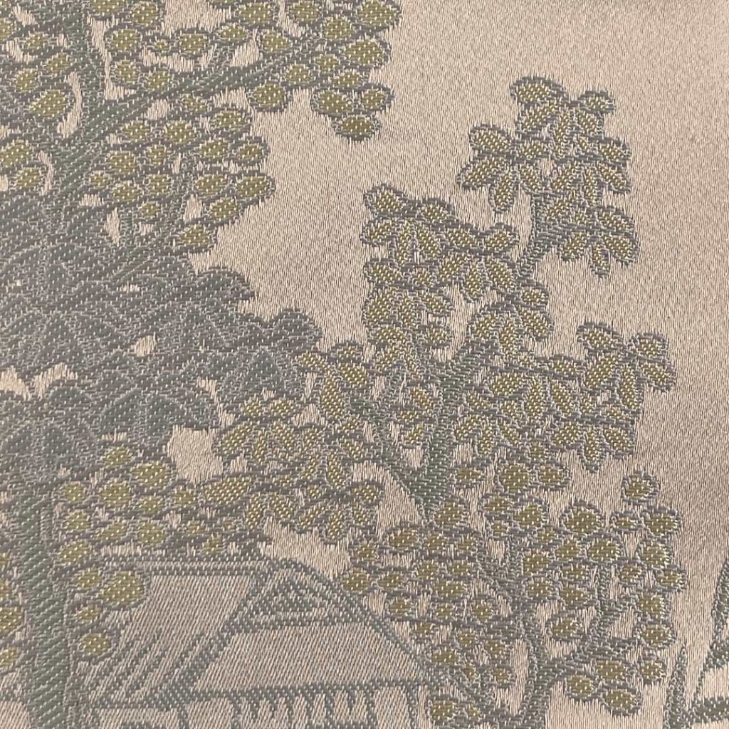 100% Polyester Brocade Ripstop Crisp Hand Feel Fabric Bed Runner Curtain D230036#