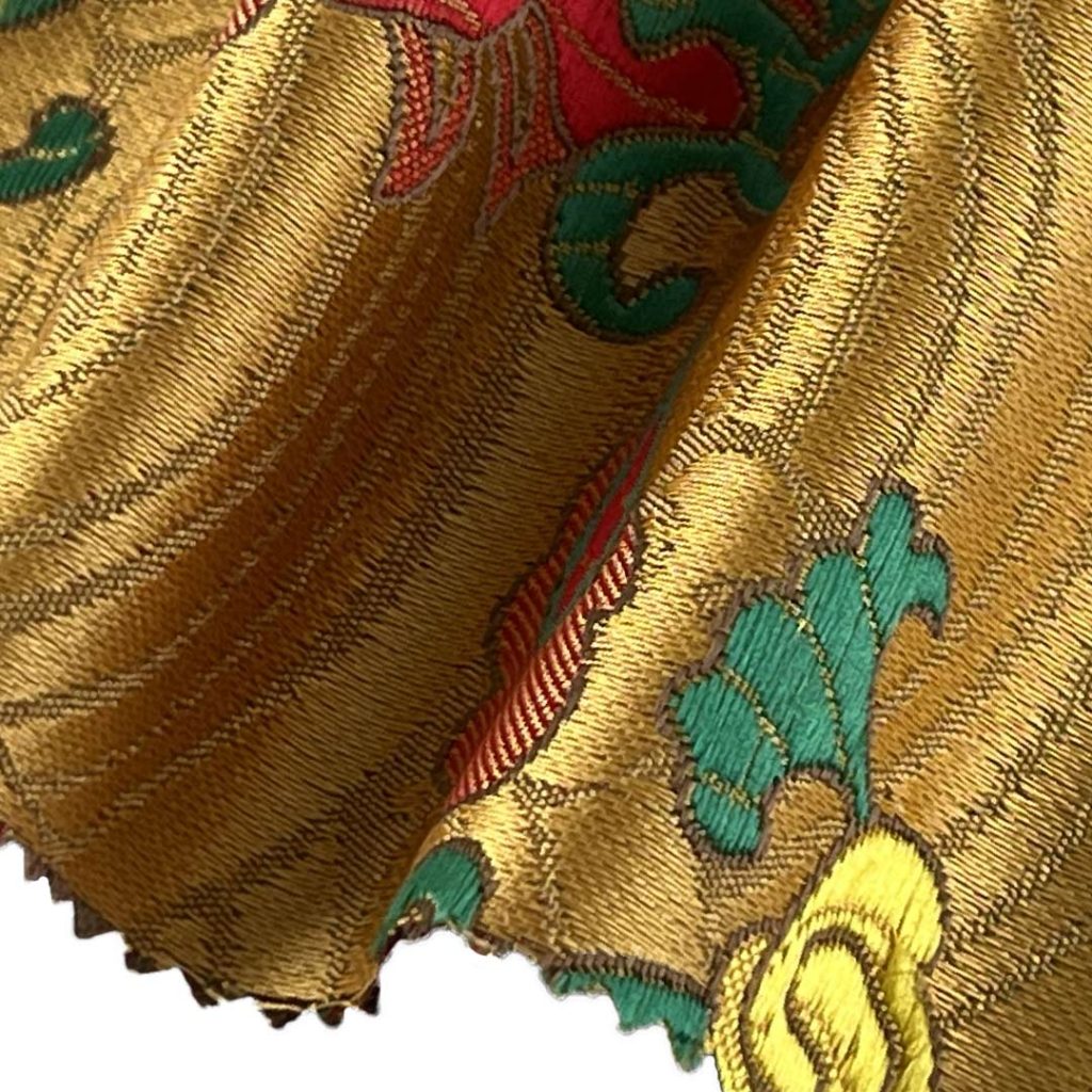 100% Polyester Brocade Ripstop Crisp Hand Feel Fabric Bed Runner Table Runner Curtain D230196#