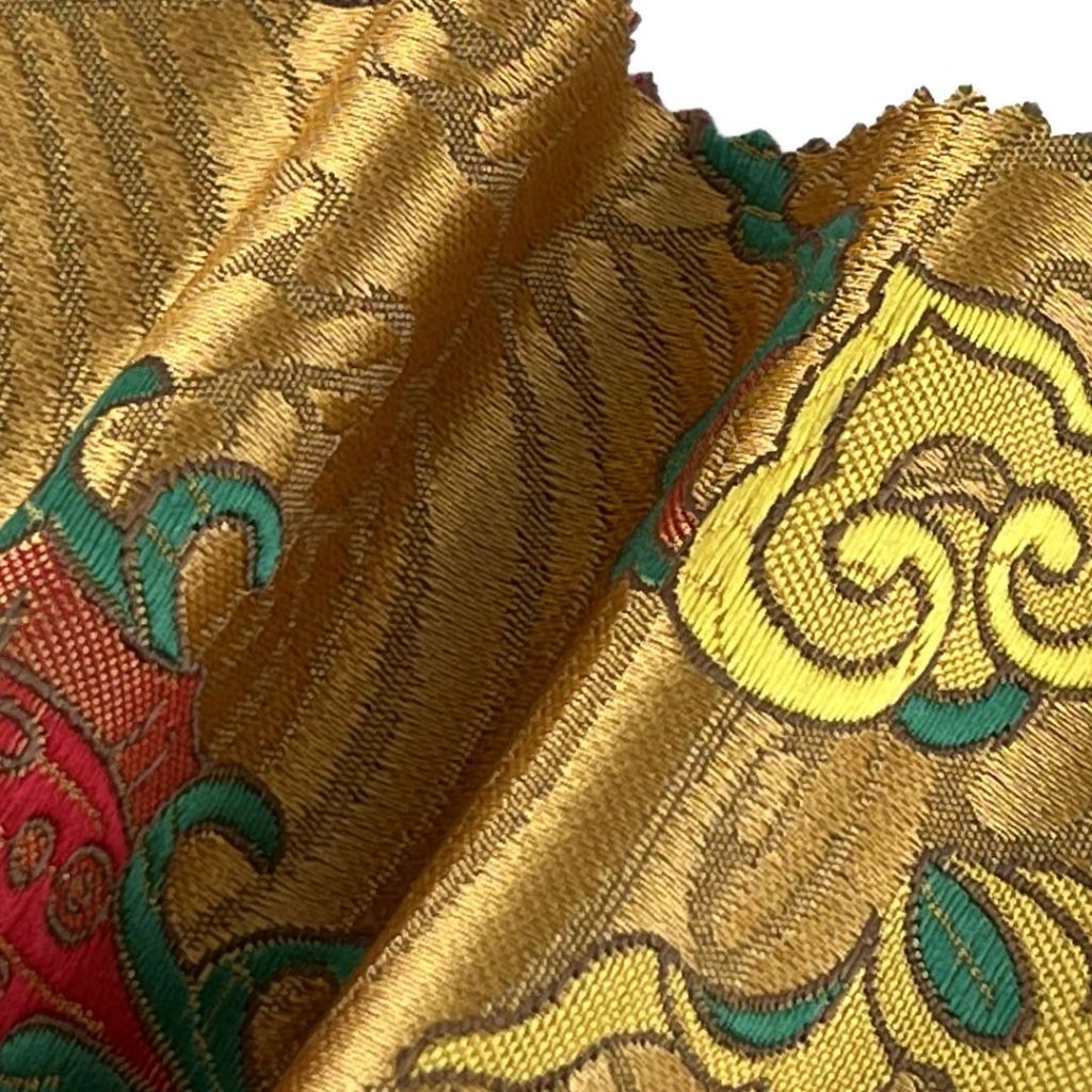 100% Polyester Brocade Ripstop Crisp Hand Feel Fabric Bed Runner Table Runner Curtain D230196#