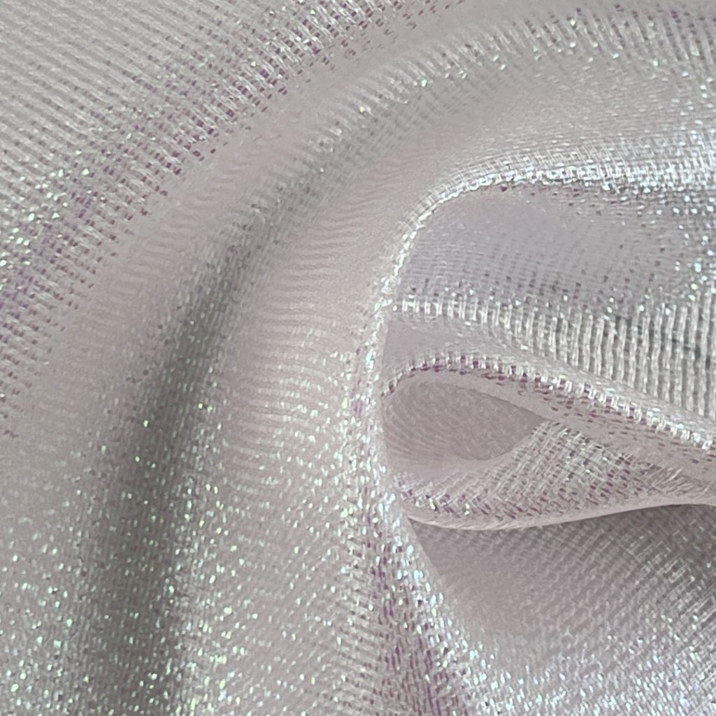 100% Polyester Organdy Glossy Translucent Fabric Blouse Dress DF01